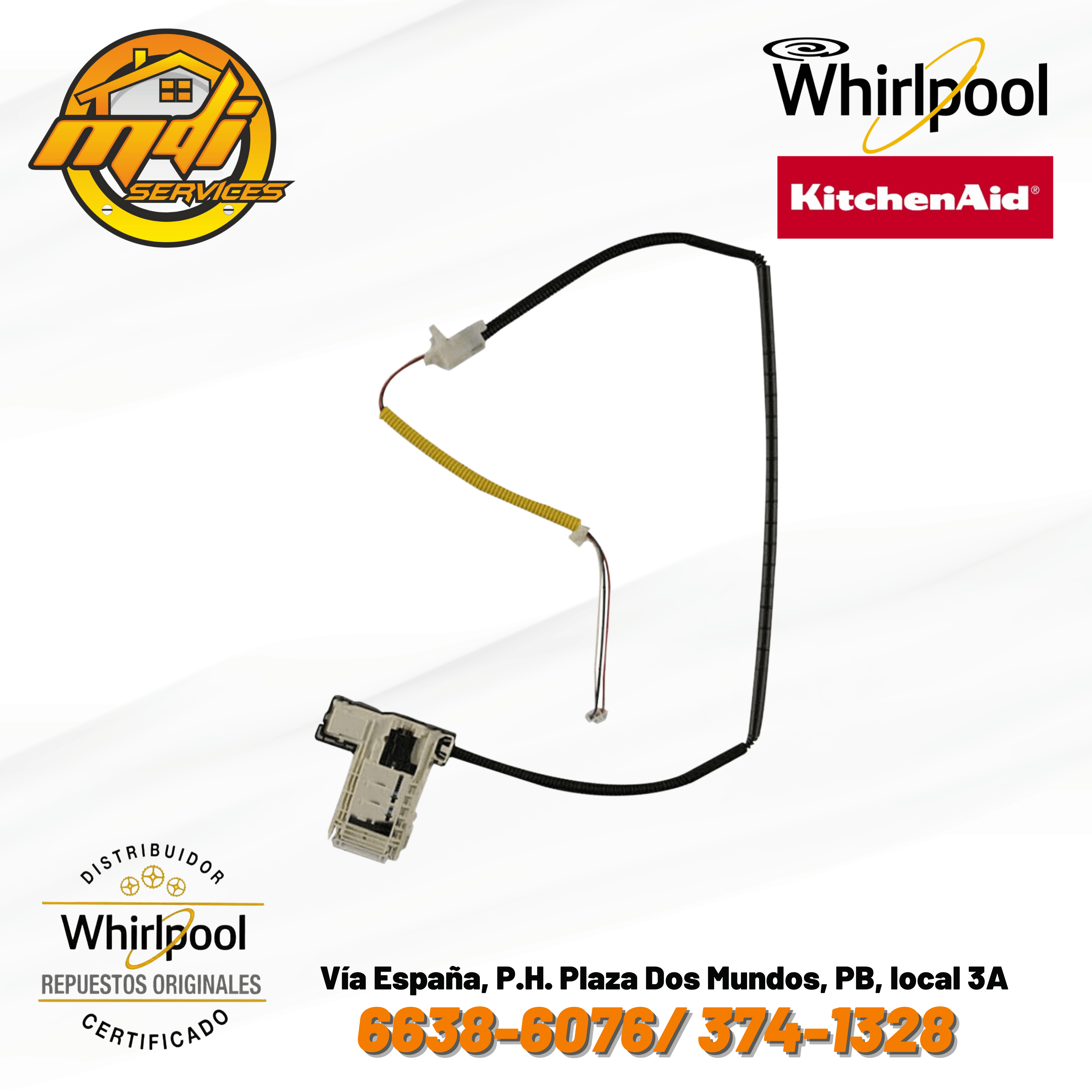 SWITCH DE PUERTA LAVADORA WHILPOOL ORIGINAL